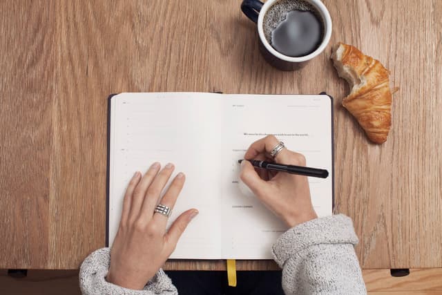 Notebook and pen