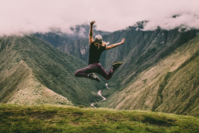 Dancing in joy